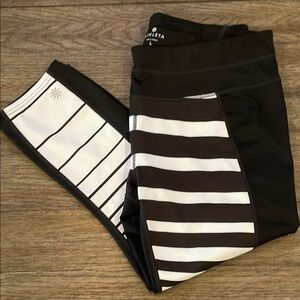 Athleta Black and White Leggings for Comfort and Style